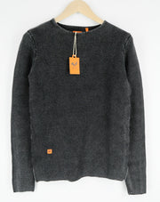 GOOD GENES megztinis ilgomis rankovėmis, juodas, M dydžio, megztinis su medvilniniu palaidinuku 