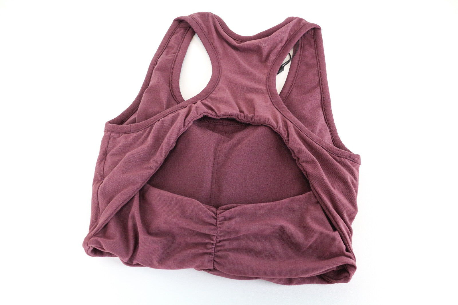 GYMSHARK Aura Women's Sport Bra XS Winter Berry Racerback Open Workout Stretch