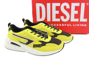 DIESEL S-Serendipity Sport vyriški sportbačiai, EU42, geltoni, raišteliais su migdolų formos nosele, RRP 150 € 