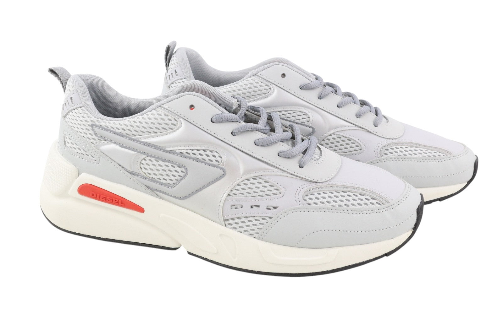 DIESEL S-Serendipity Sport vyriški sportbačiai, pilki, migdolų spalvos, suvarstomi, 42 dydžio, RRP – 150 € 