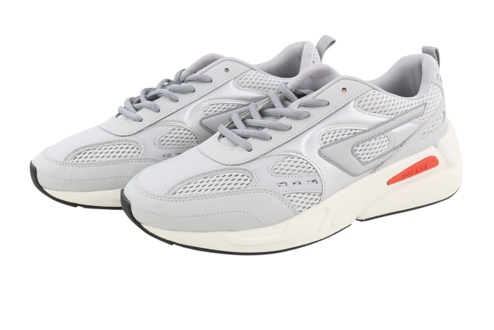 DIESEL S-Serendipity Sport vyriški sportbačiai, pilki, migdolų spalvos, suvarstomi, 42 dydžio, RRP – 150 € 