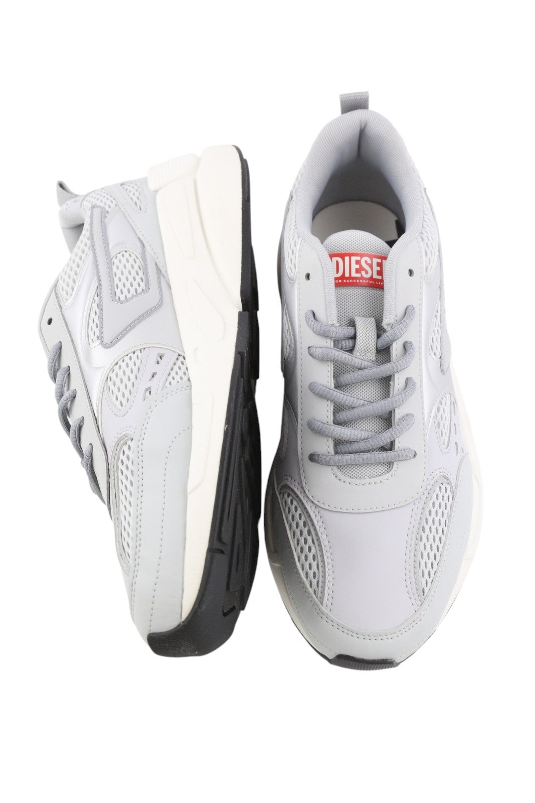 DIESEL S-Serendipity Sport vyriški sportbačiai, pilki, migdolų spalvos, suvarstomi, 42 dydžio, RRP – 150 € 