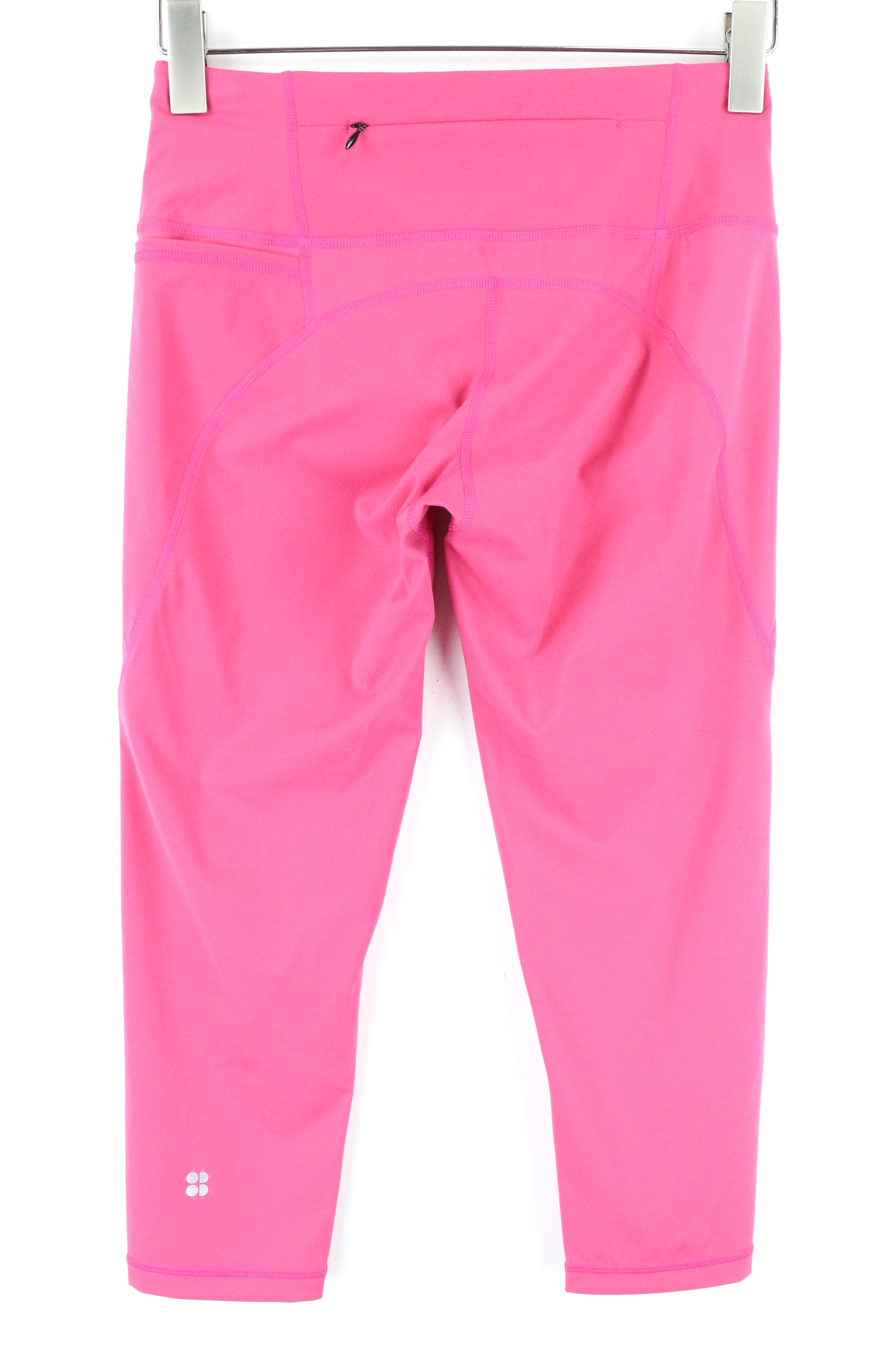 SWEATY BETTY The Power Women's Leggings S Vivid Pink Full Length 27" Stretch