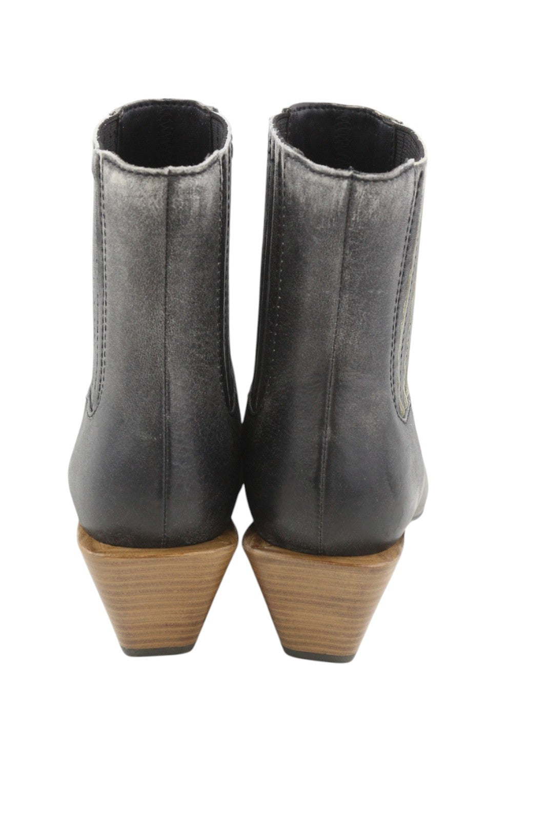 DIESEL D-Texanne CH moteriški aulinukai, pilki juodi, odiniai, kubietiško stiliaus, su kulnu, EU39, RRP 295 € 