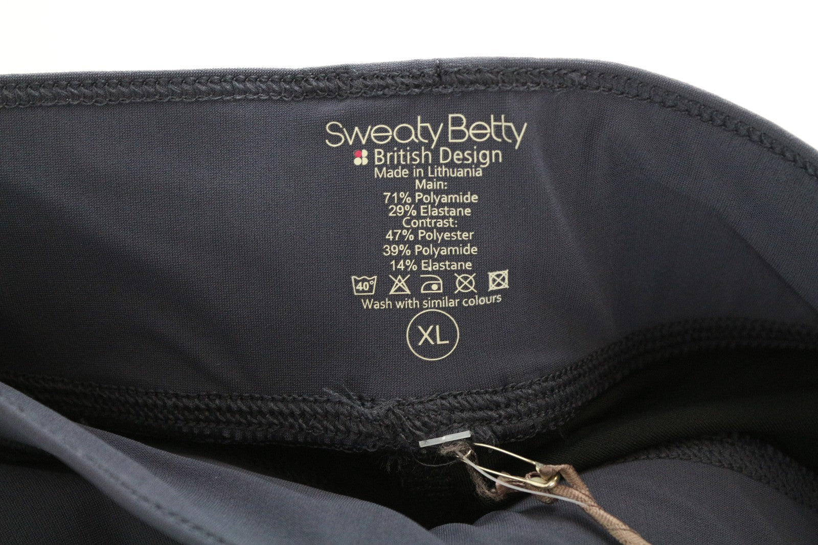 SWEATY BETTY Aštanga jogos moteriški šortai, XL dydžio, greitai džiūstantys, tamprūs, su pamušalu 