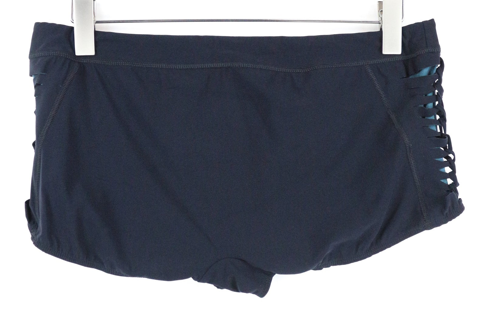 SWEATY BETTY Cybele Lattice moteriški šortai L dydžio, aptempti, jogos pratimai, palaikantys, patvarūs 