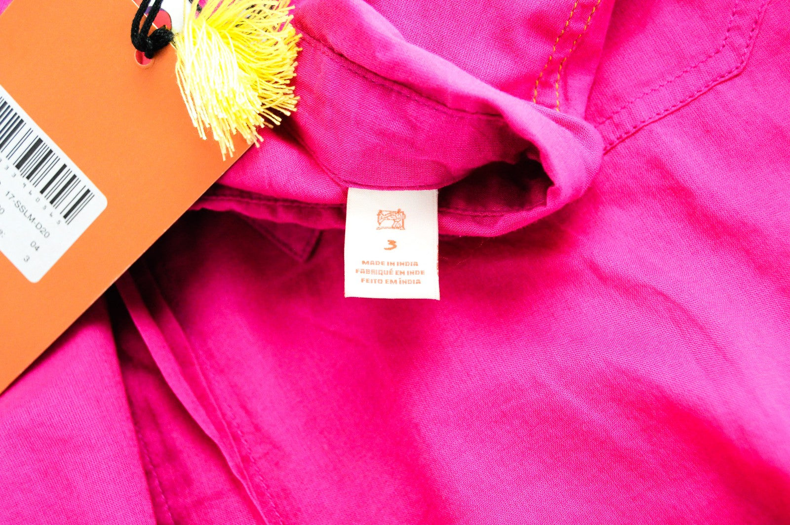 MAISON SCOTCH Shirt L Pink Pure Cotton Long Sleeve Collared Women's Button Top