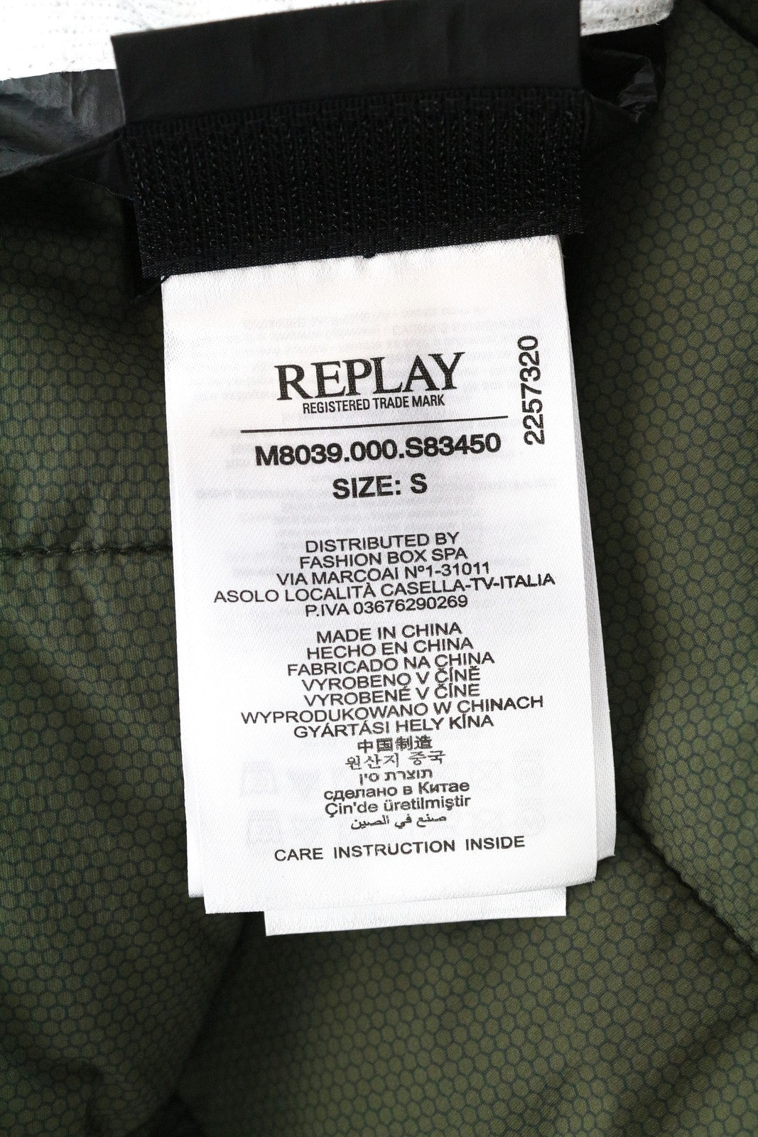 REPLAY Men's Jacket S Black Lined Zipped Long Sleeve Single Breasted Casual