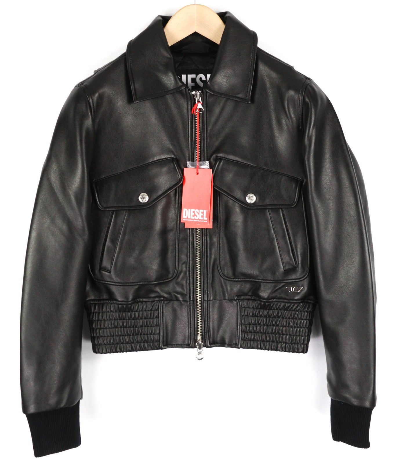 DIESEL G-Feijoa moteriška striukė S, juoda, dengta, izoliuota apykakle, pamušalu. RRP 395 €. 