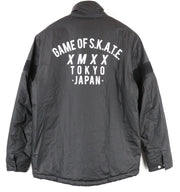 REPLAY Men's Jacket XL Black Zip Long Sleeves Lined Back Logo Casual Smart Fit