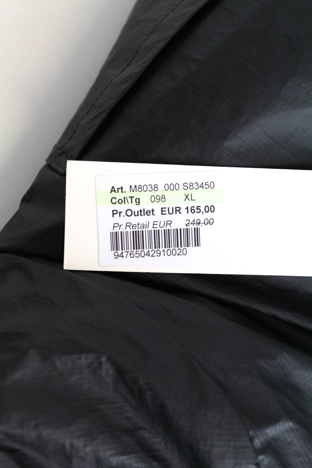 REPLAY Men's Jacket XL Black Zip Long Sleeves Lined Back Logo Casual Smart Fit