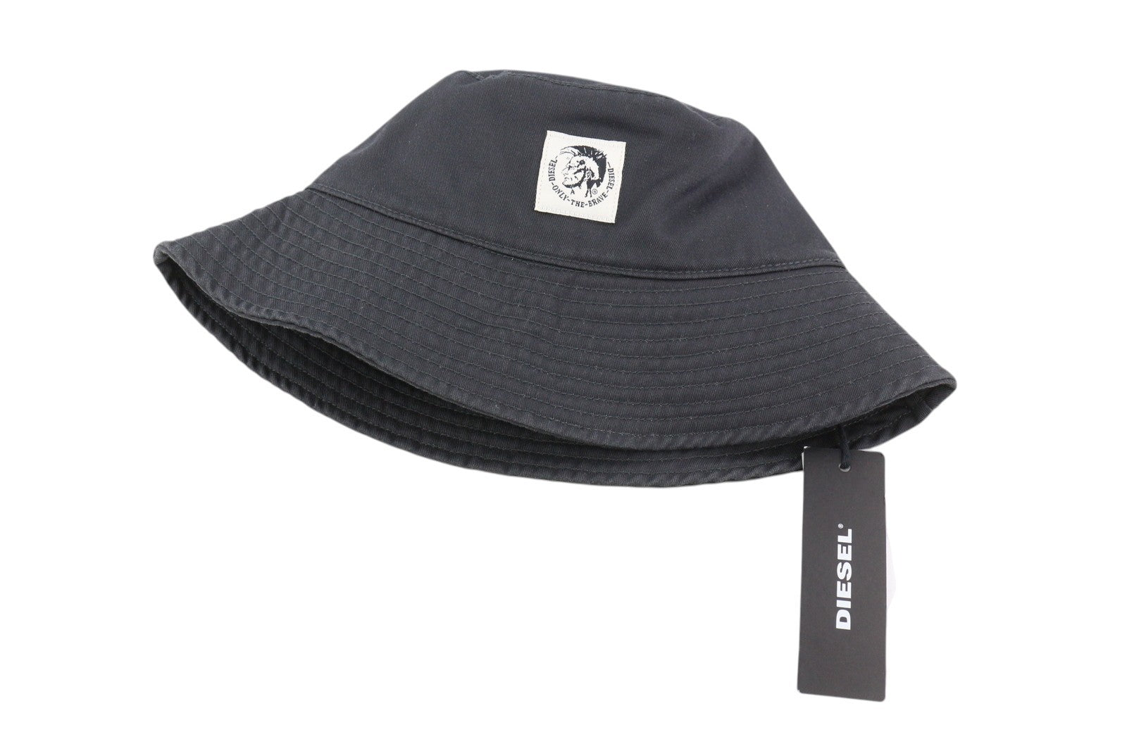 DIESEL D-Indig Men Hat OS Grey Bucket All Seasons Casual Front  Dark RRP100