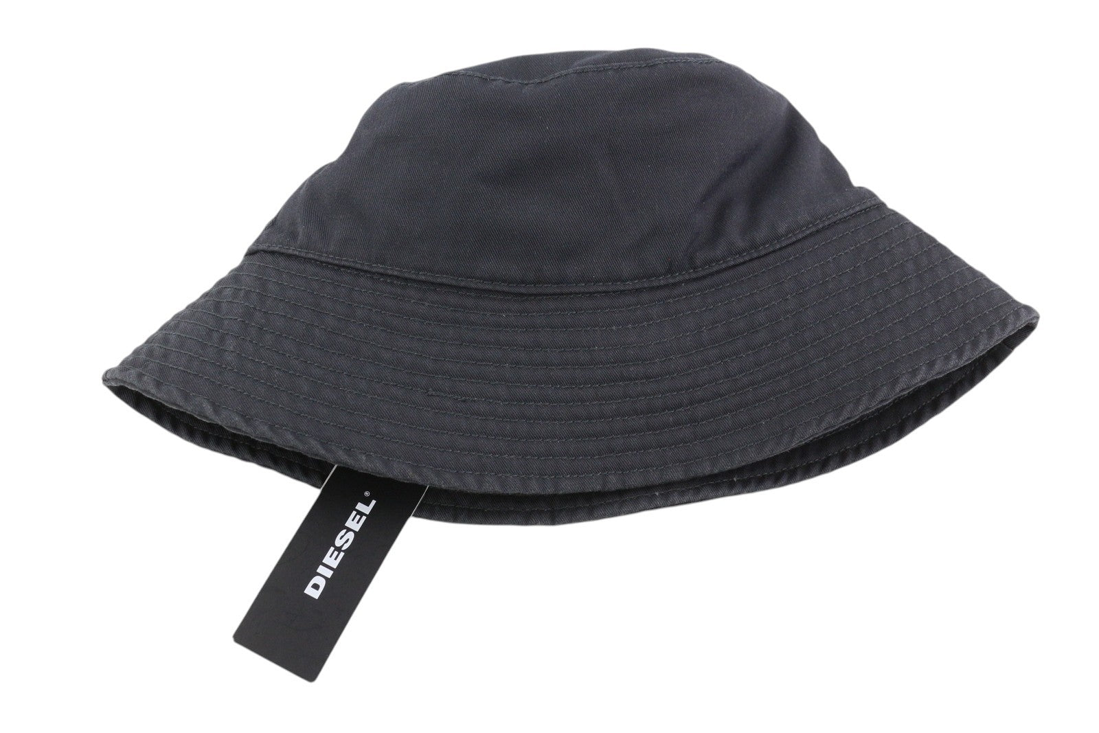 DIESEL D-Indig Men Hat OS Grey Bucket All Seasons Casual Front  Dark RRP100