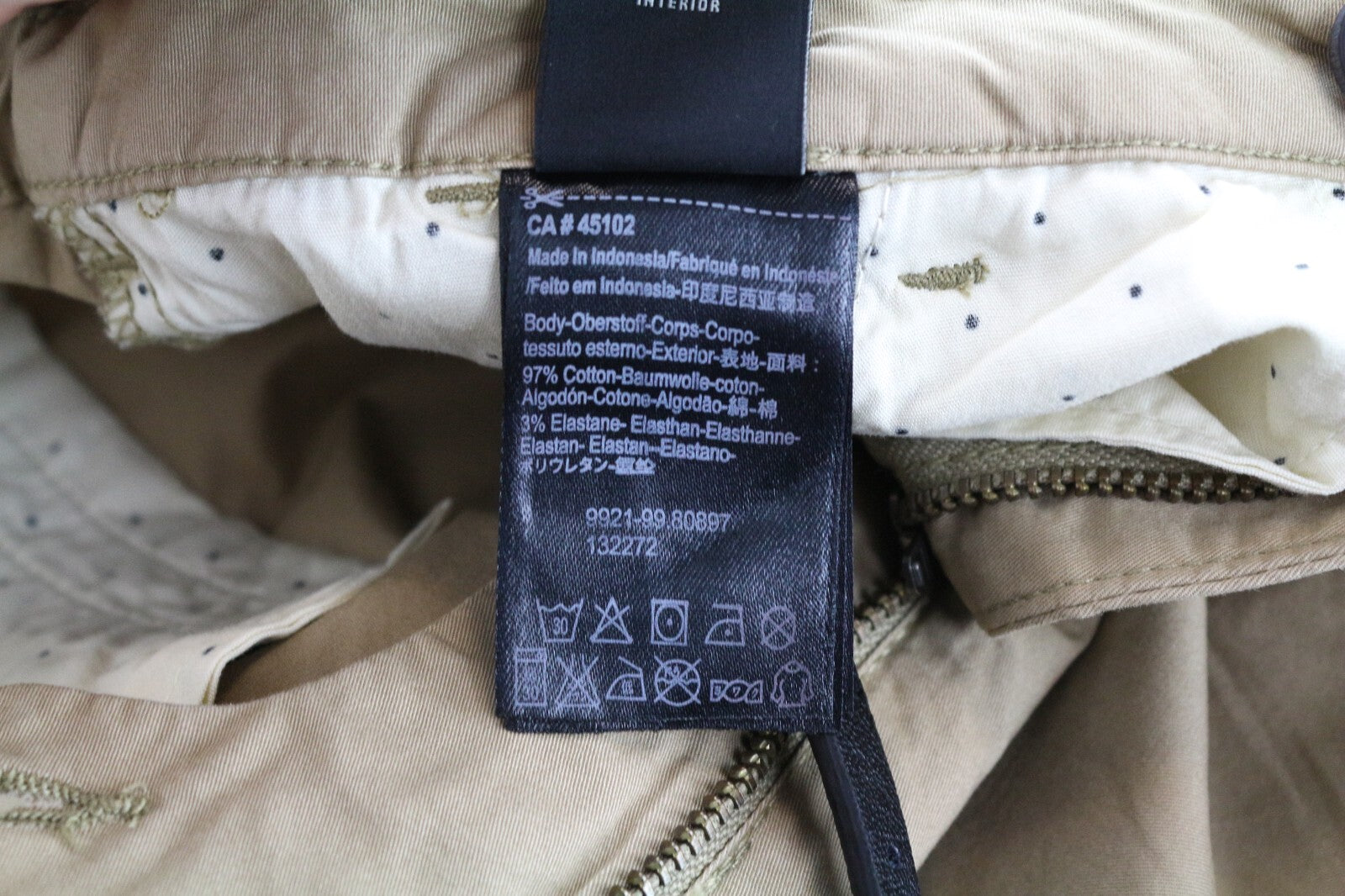 MAISON SCOTCH moteriškos kelnės W32/L32 rudos medvilninės trumpintos klostuotos chino kelnės 