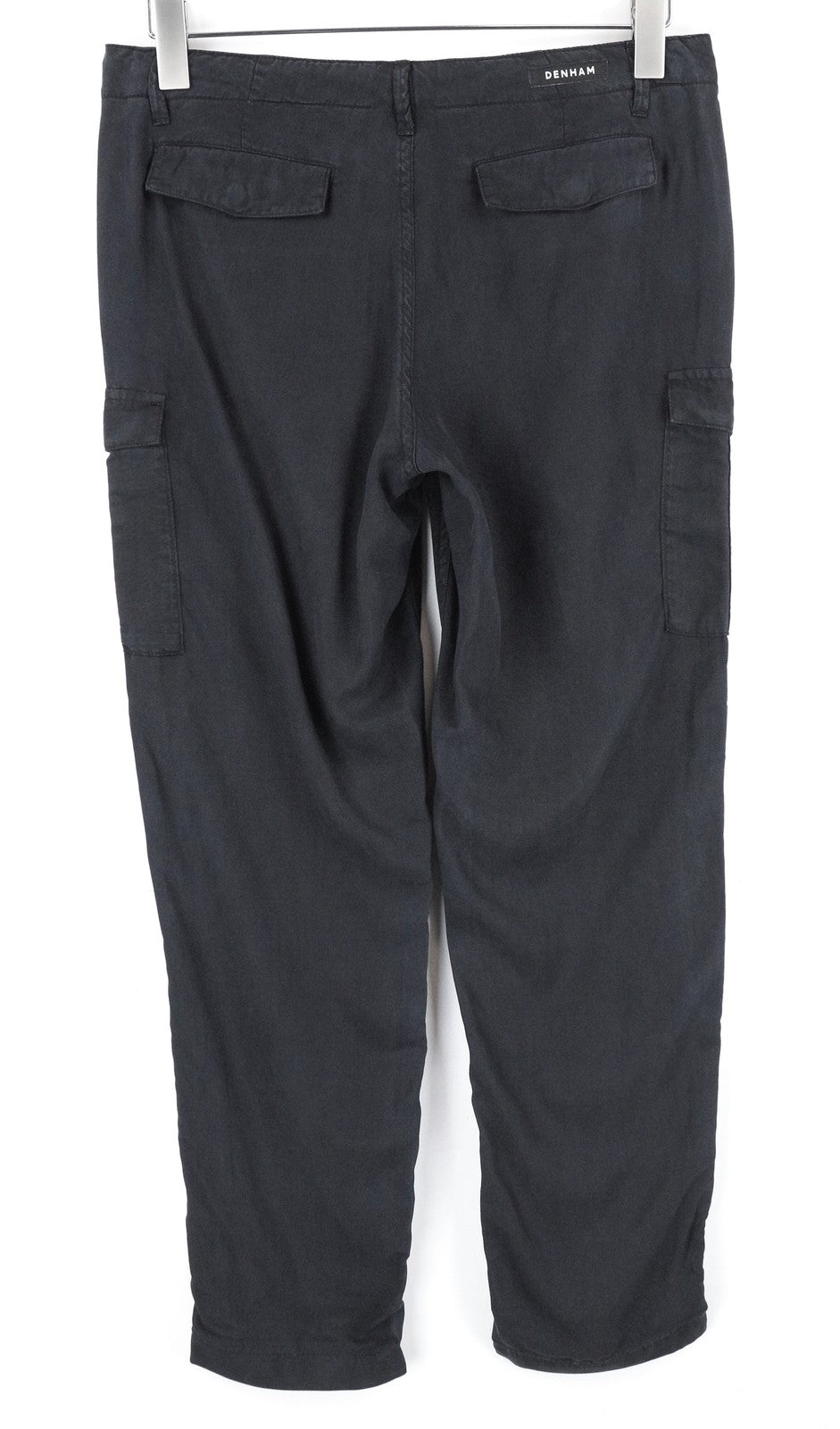 DENHAM Tara moteriškos kelnės W25/L28 juodos, lengvos, su keliomis kišenėmis 