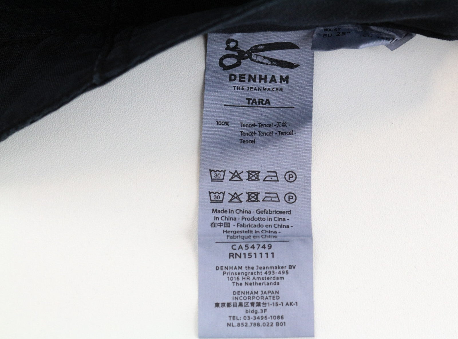 DENHAM Tara moteriškos kelnės W26/L28 juodos, laisvalaikio, su kišenėmis, lengvos 