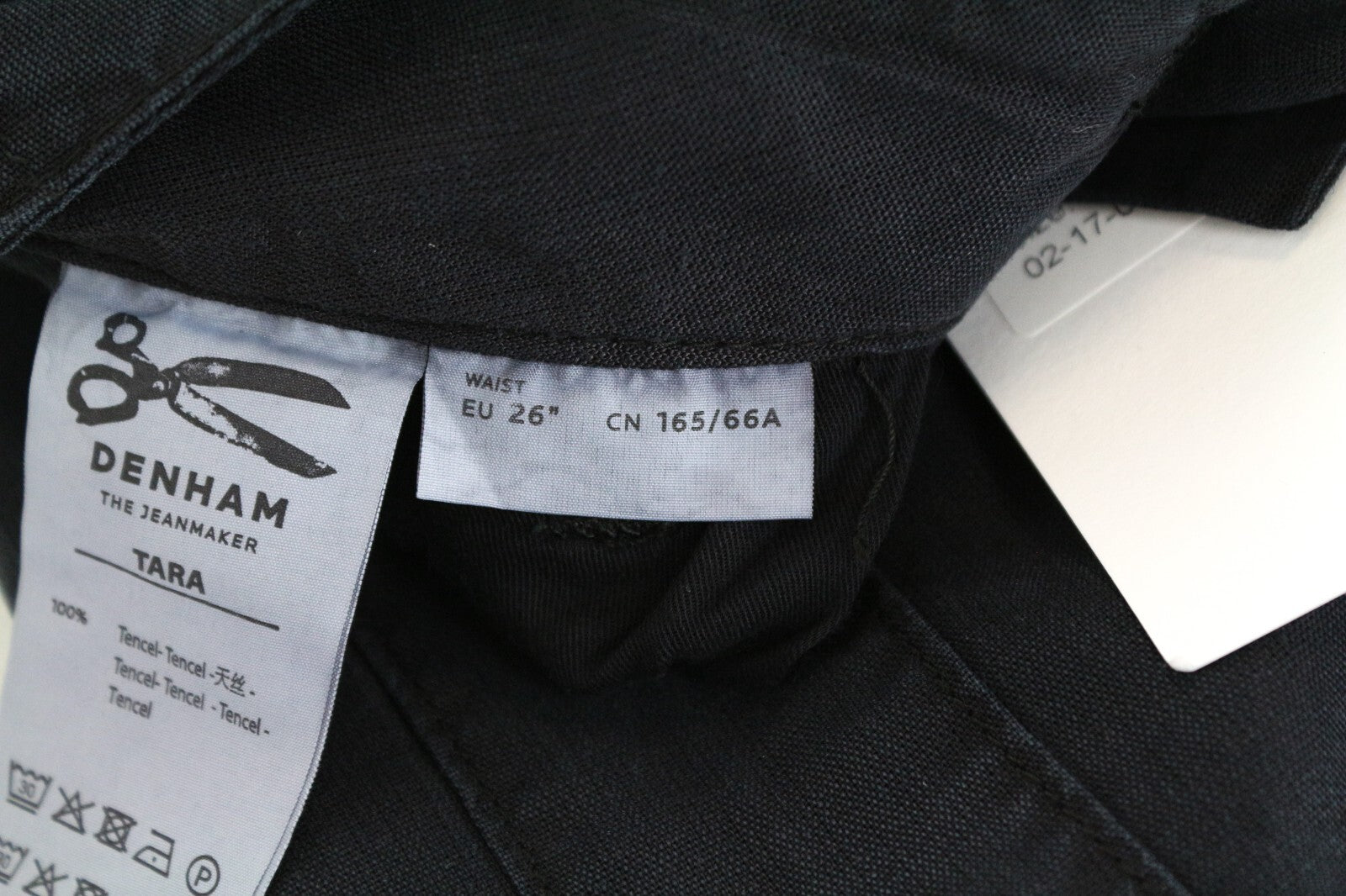 DENHAM Tara moteriškos kelnės W26/L28 juodos, laisvalaikio, su kišenėmis, lengvos 