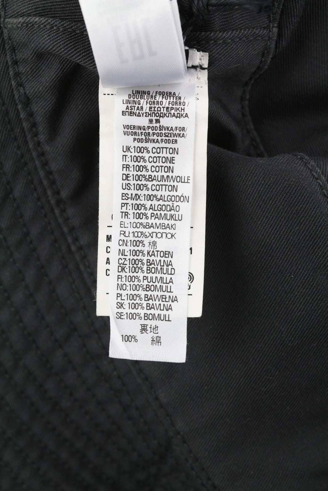 DIESEL D-Indig vyriška kepurė OS juoda, kibirinė, visiems metų laikams, laisvalaikio stiliaus, priekinė, RRP 100 € 