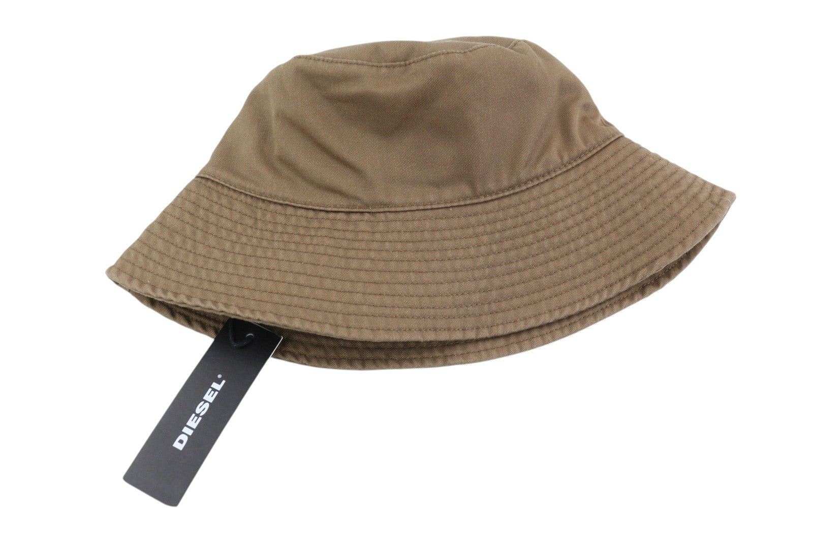 DIESEL D-Indig Men Hat OS Brown Bucket All Seasons Casual Front RRP€100