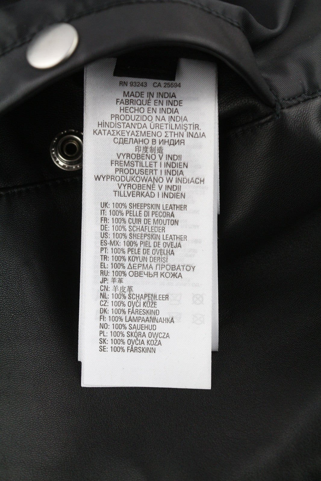 DIESEL R-Pusmir vyriška striukė M, juoda, avikailio odos, asimetrinė, užtrauktuku, RRP 655 € 