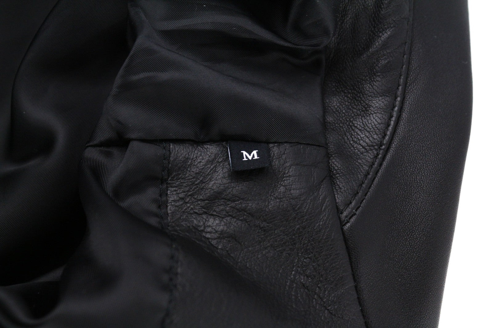 DIESEL R-Pusmir vyriška striukė M, juoda, avikailio odos, asimetrinė, užtrauktuku, RRP 655 € 