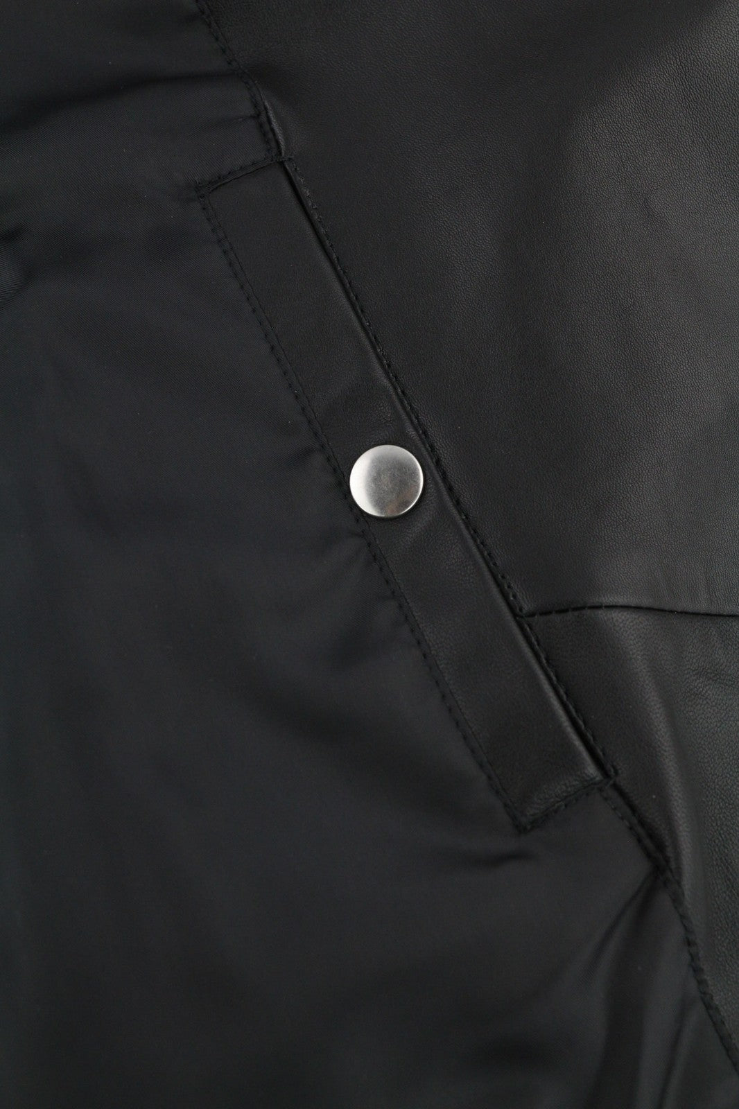 DIESEL R-Pusmir vyriška striukė M, juoda, avikailio odos, asimetrinė, užtrauktuku, RRP 655 € 