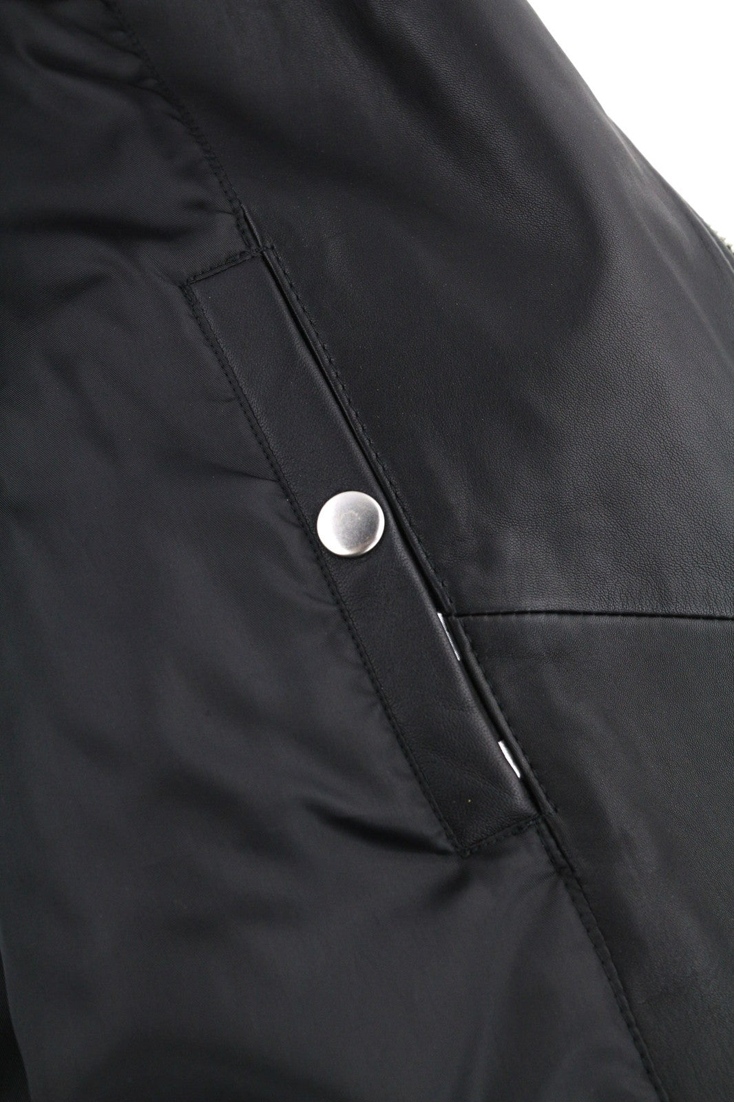 DIESEL R-Pusmir vyriška striukė S juoda avikailio odinė asimetrinė užtrauktuku RRP 655 € 