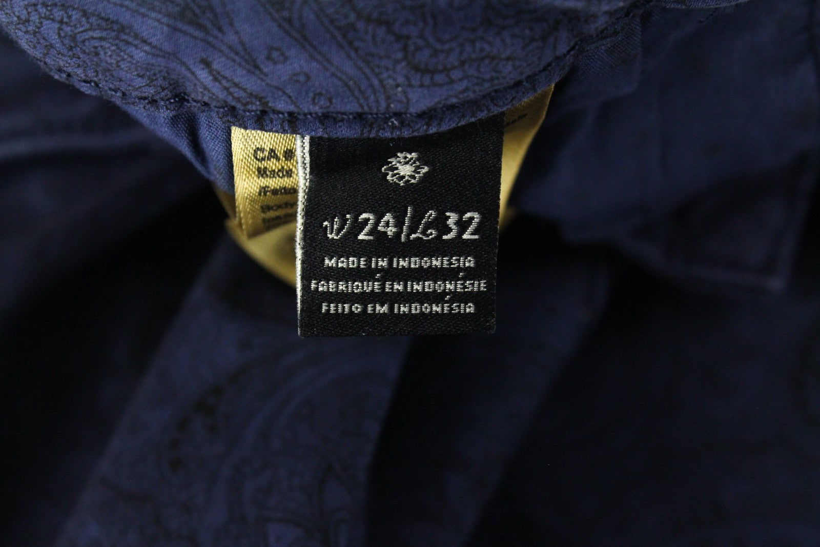 MAISON SCOTCH La Bohemienne moteriškos kelnės W24/L32 aptemptos raštuotos mėlynos 