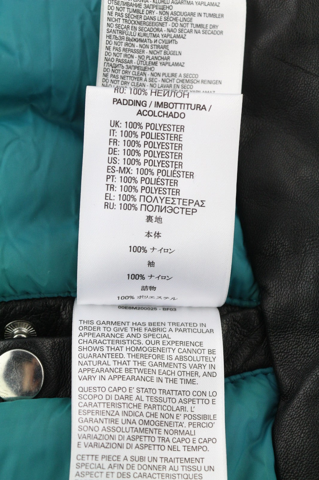 DIESEL L-Winter vyriška striukė M, juoda, ėriuko odos, paminkštinta, su juostele apykaklei 