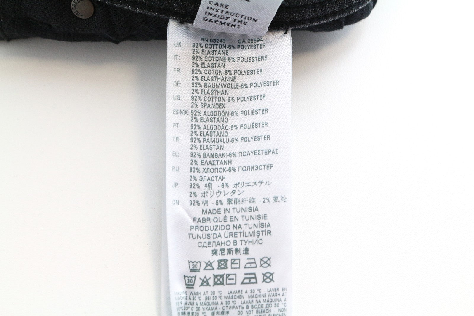 DIESEL Troxer R4NQ8 vyriški džinsai W31/L30 pilki, aptempti, medvilniniai. 