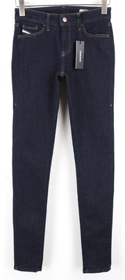 DIESEL Slandy 0813C moteriški džinsai W27/L34 tamsiai mėlyni, aptempti, tamprūs 