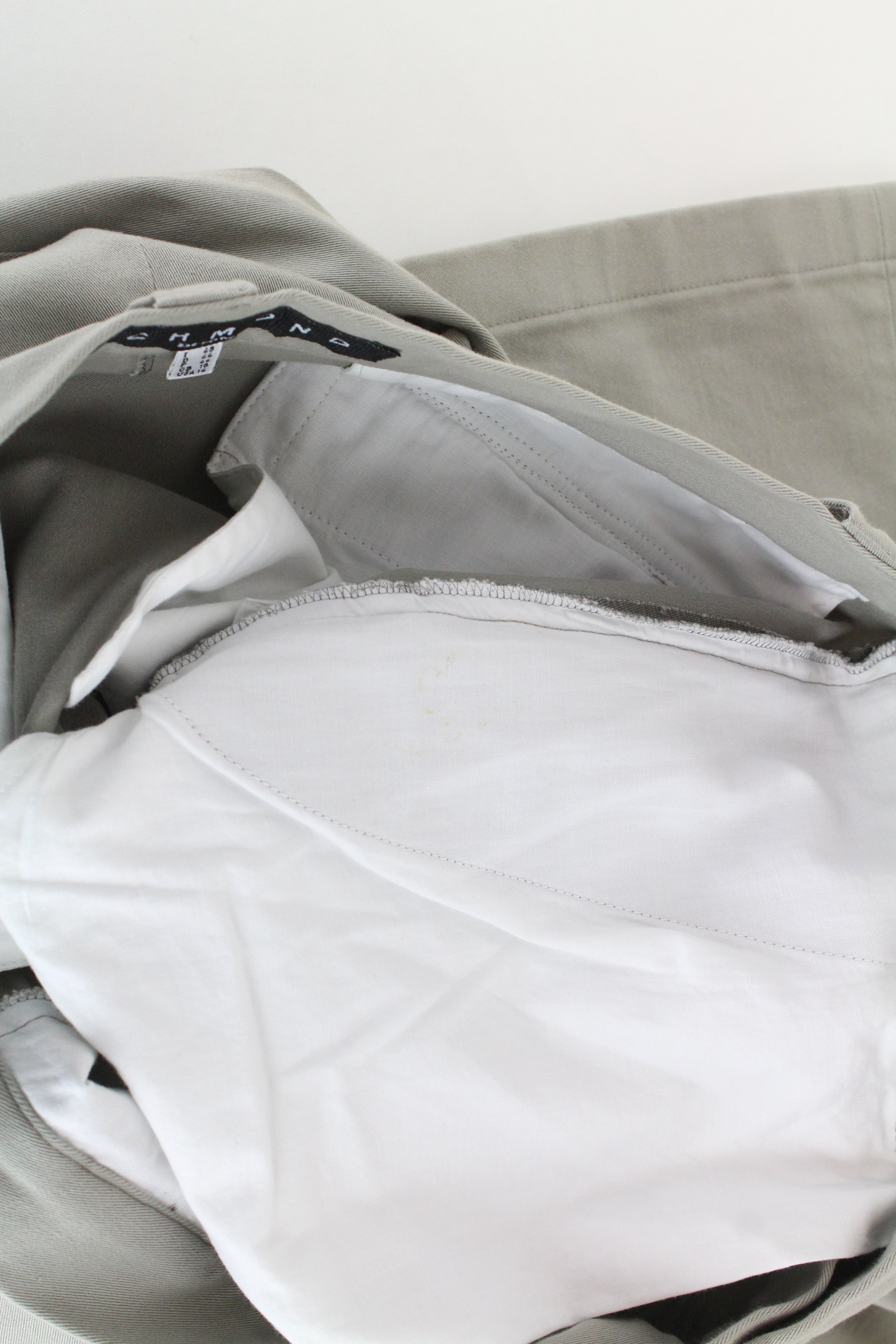 RICHMOND Men's Trousers 48 Grey Multi Pocket Cotton Stretch Casual Pants