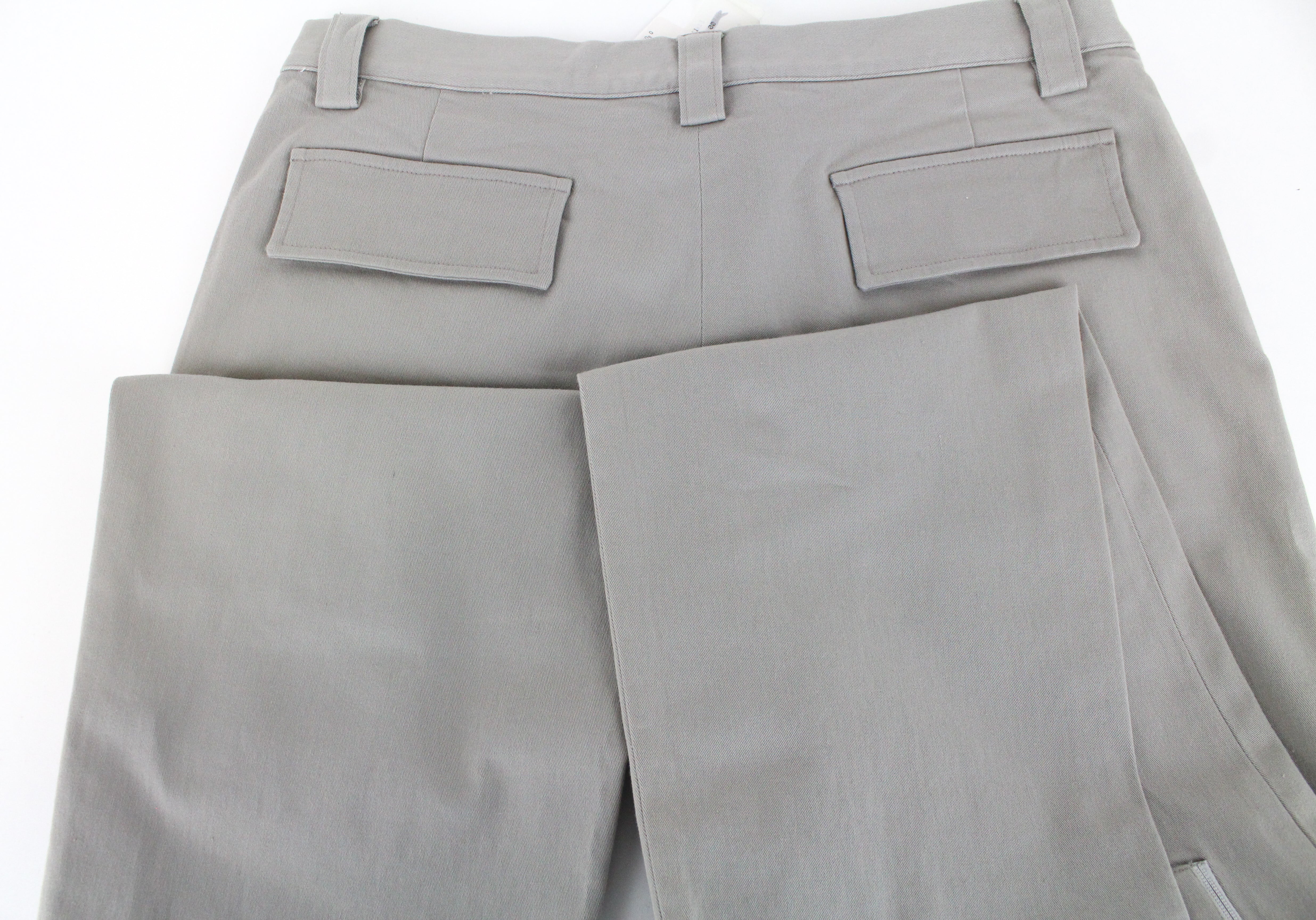 RICHMOND Men's Trousers 48 Grey Multi Pocket Cotton Stretch Casual Pants