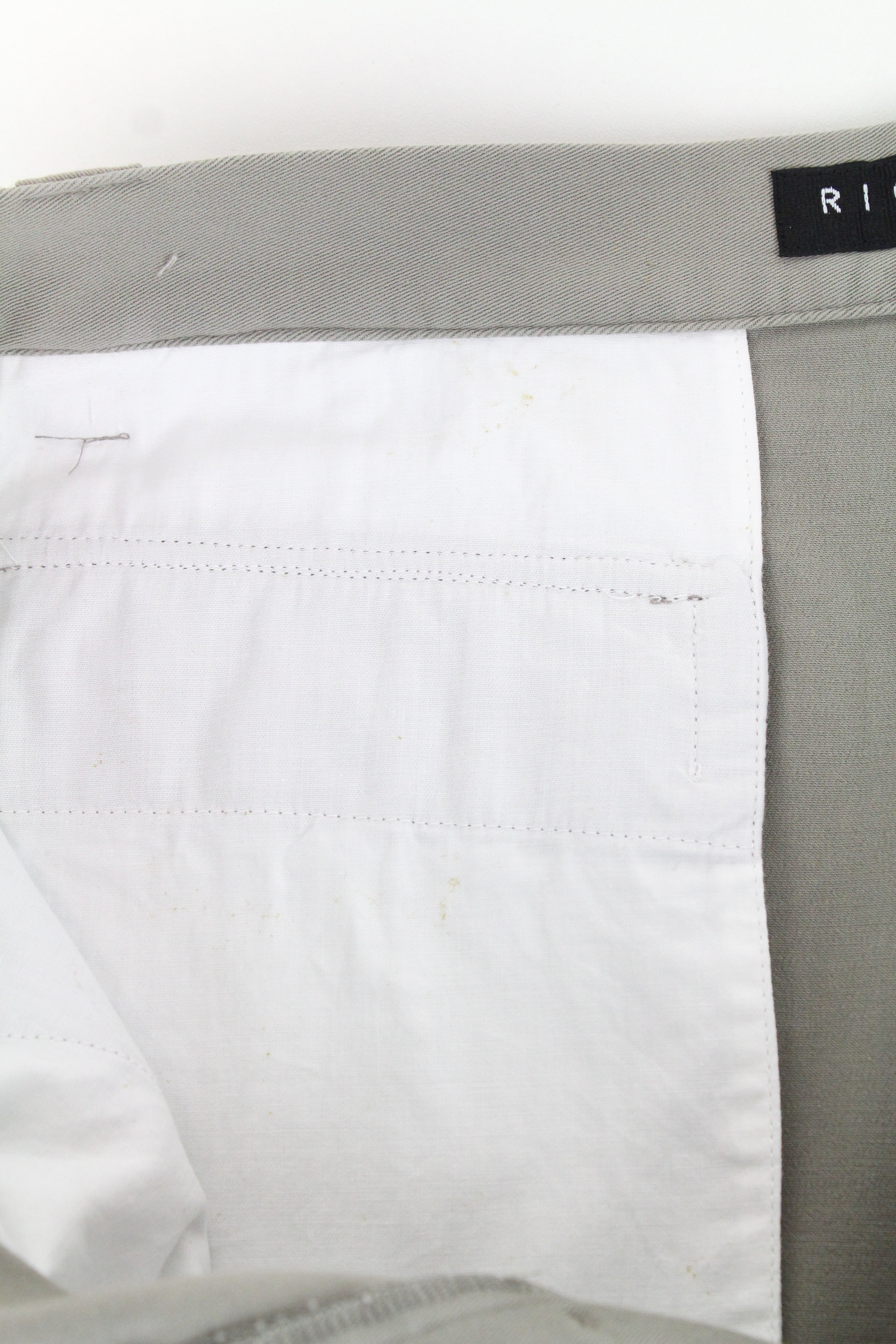 RICHMOND Men's Trousers 48 Grey Multi Pocket Cotton Stretch Casual Pants