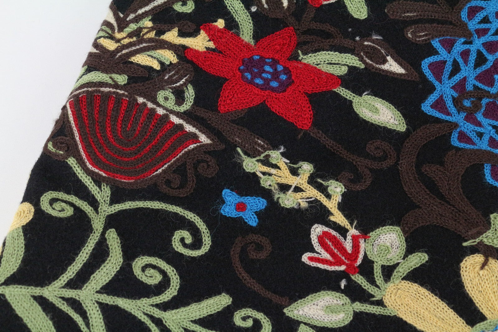 DESIGUAL Diana moteriškas paltas 40 juodas siuvinėta vienaeilis apykaklė 