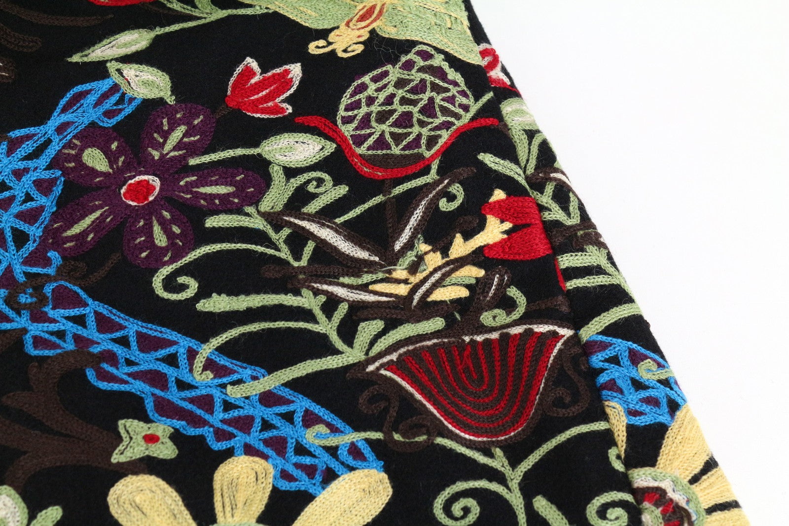 DESIGUAL Diana moteriškas paltas 40 juodas siuvinėta vienaeilis apykaklė 