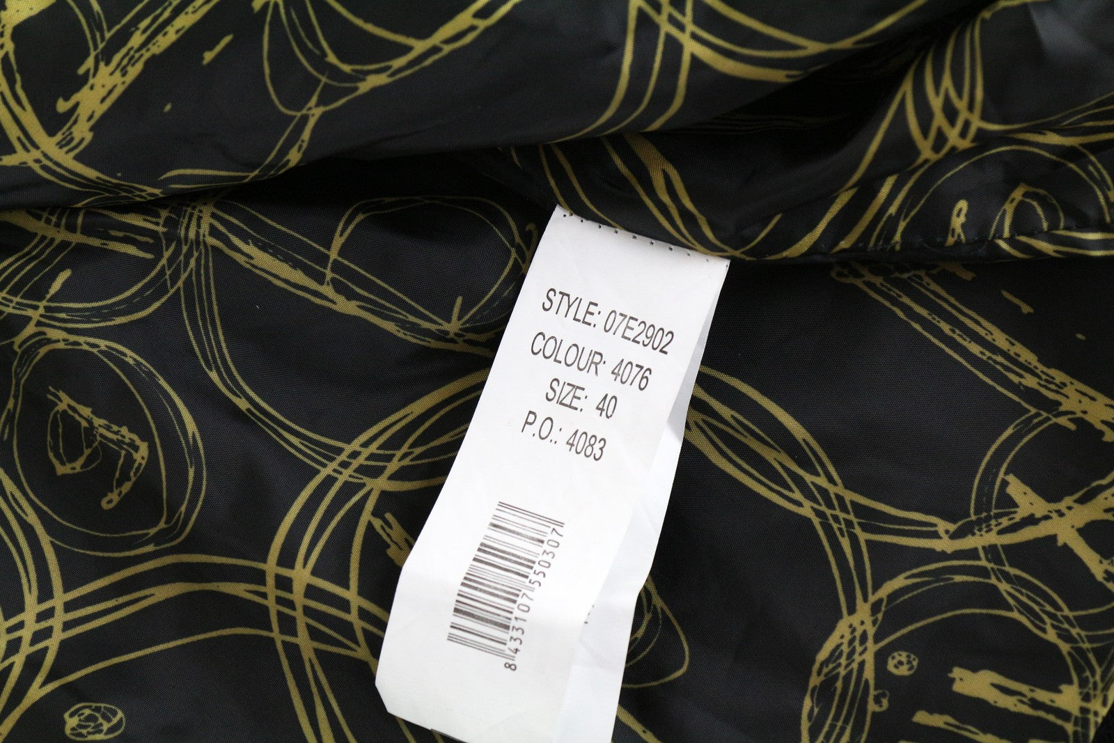 DESIGUAL Diana moteriškas paltas 40 juodas siuvinėta vienaeilis apykaklė 