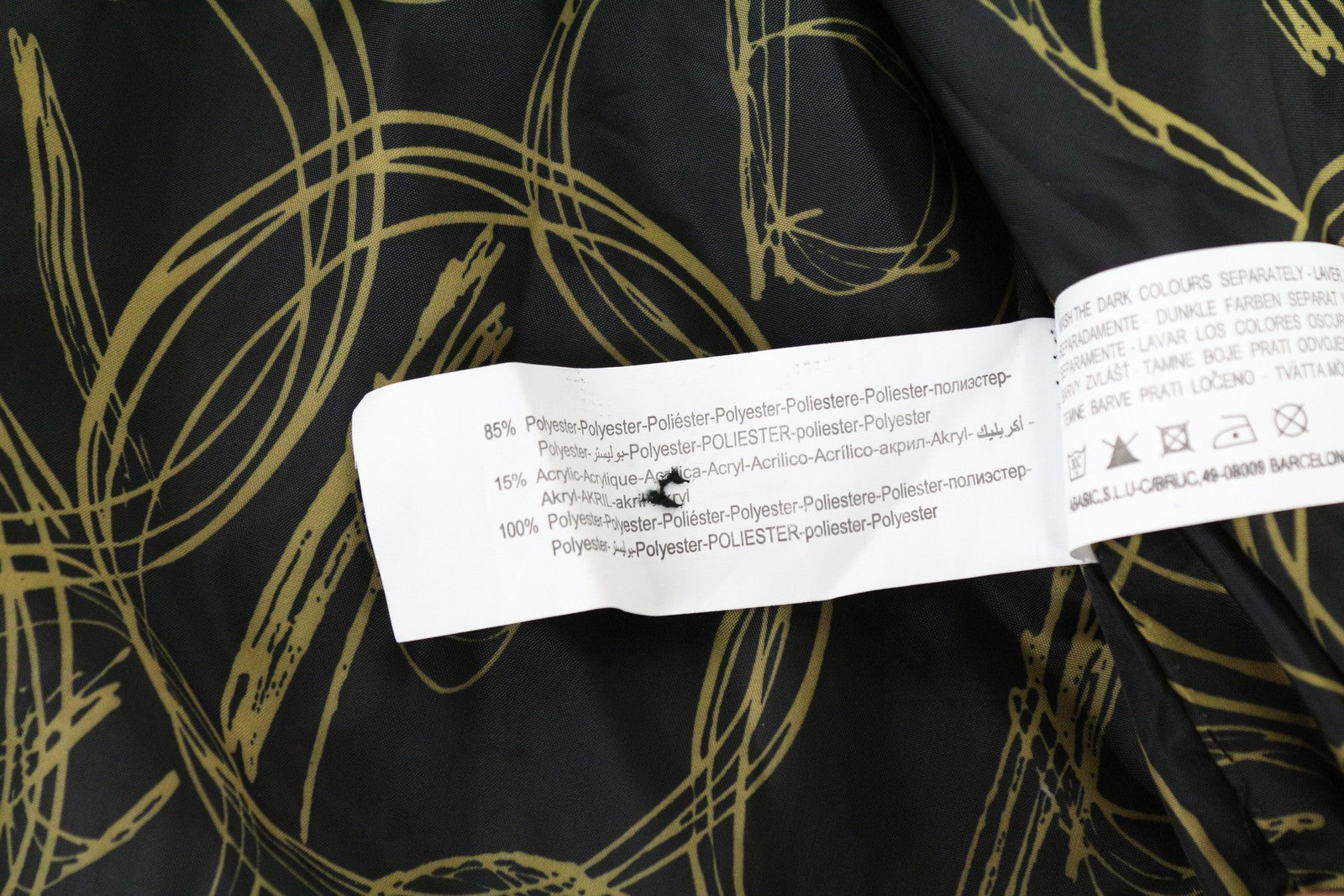 DESIGUAL Diana moteriškas paltas 40 juodas siuvinėta vienaeilis apykaklė 