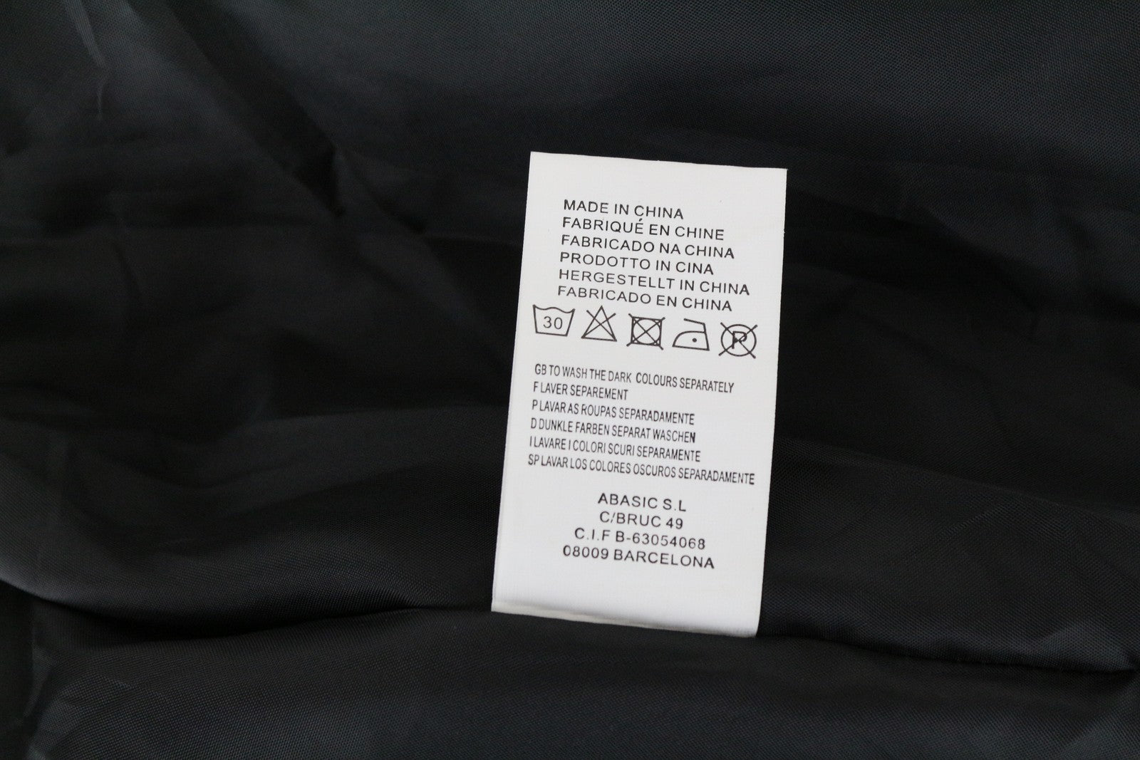 DESIGUAL moteriškas paltas ~38 juodas gofruotas medvilnės mišinio vieneilis 