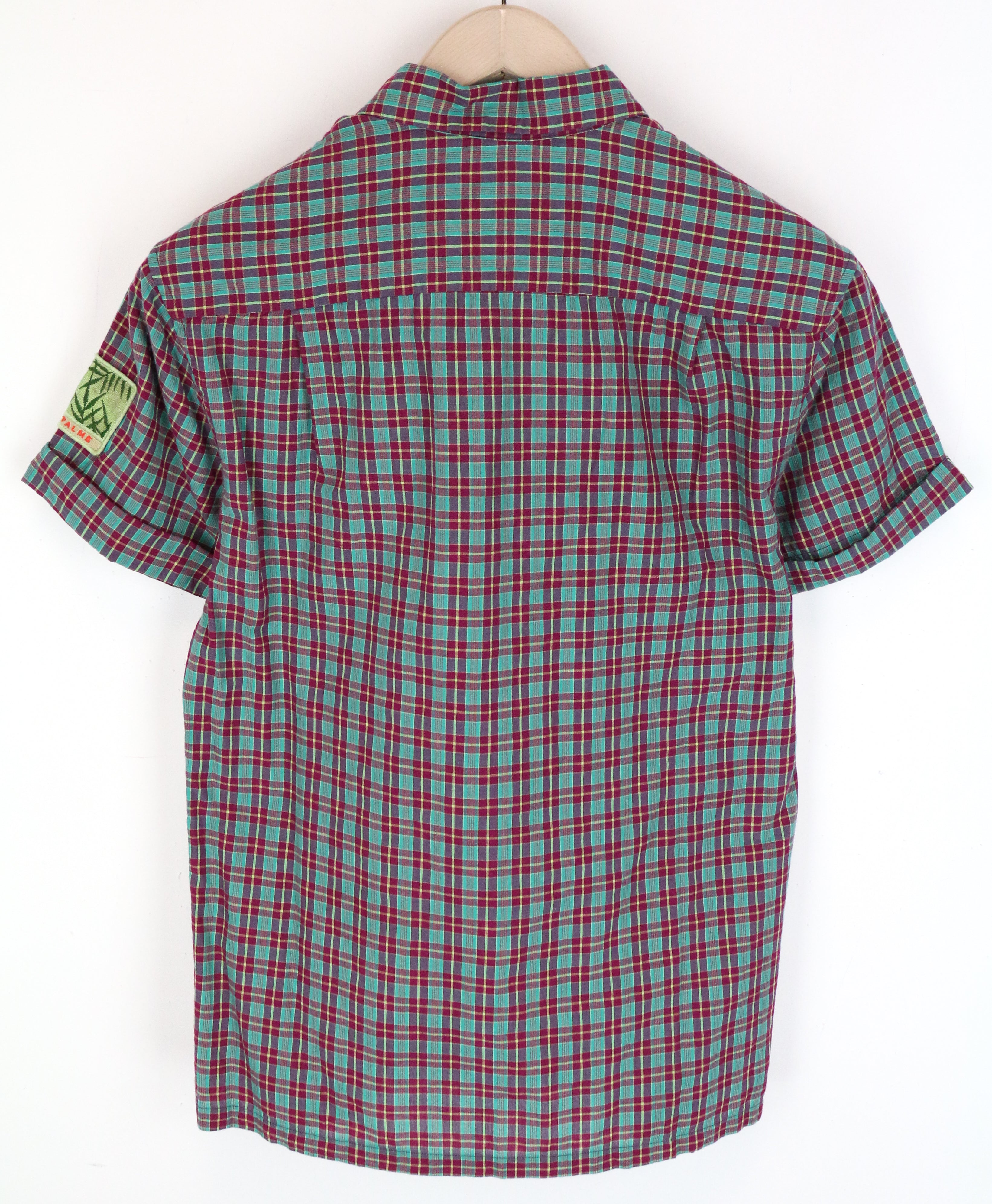 SCOTCH &amp; SODA Ams Couture vyriški marškiniai, mėlyni, medvilniniai, lininiai, trumpomis rankovėmis, S dydžio 