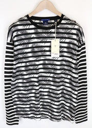 SCOTCH & SODA Ams Couture Men's T-Shirt M White Patterned Pullover Fit