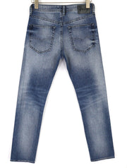 DIESEL Buster 0853P vyriški džinsai W27/L30 Regular Slim Tapered Stretch bluktos mėlynos spalvos 