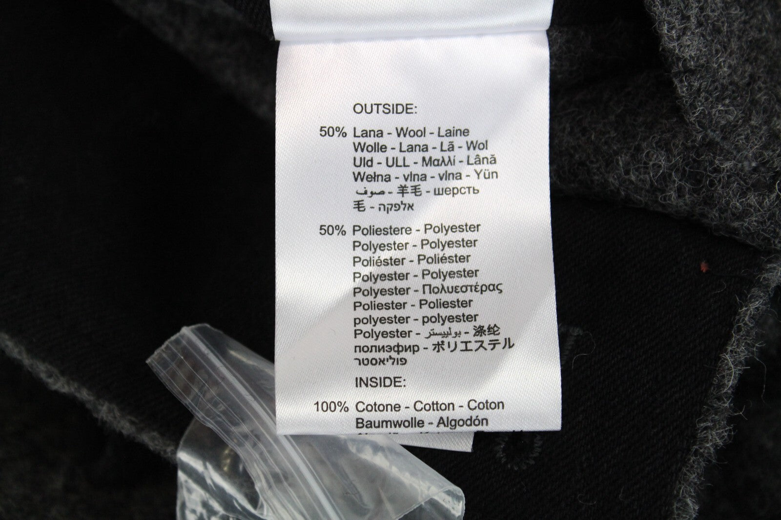 REPLAY vyriškas pilkas vilnos mišinio paltas M su gobtuvu ir pamušalu ilgomis rankovėmis 