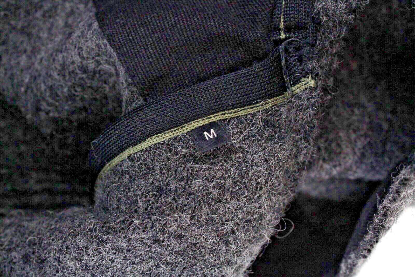 REPLAY vyriškas pilkas vilnos mišinio paltas M su gobtuvu ir pamušalu ilgomis rankovėmis 