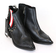 REPLAY moteriški batai, 36 dydis, juodi, dygliuoti, smailūs aulinukai iki kulkšnių, rekomenduojama kaina – 230 € 