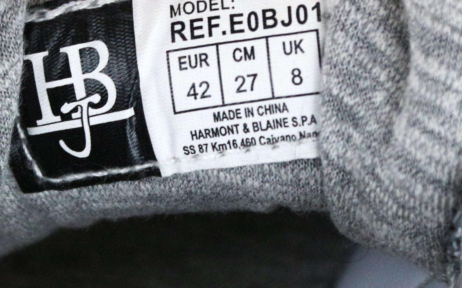 HARMONT &amp; BLAINE vyriški sportbačiai pilkai žali su šviesą atspindinčiais žemais dydžiais, EU42 