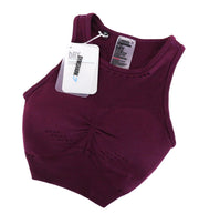 GYMSHARK Women's Sport Bra XS Purple Sleeveless Stretch Gym Activewear