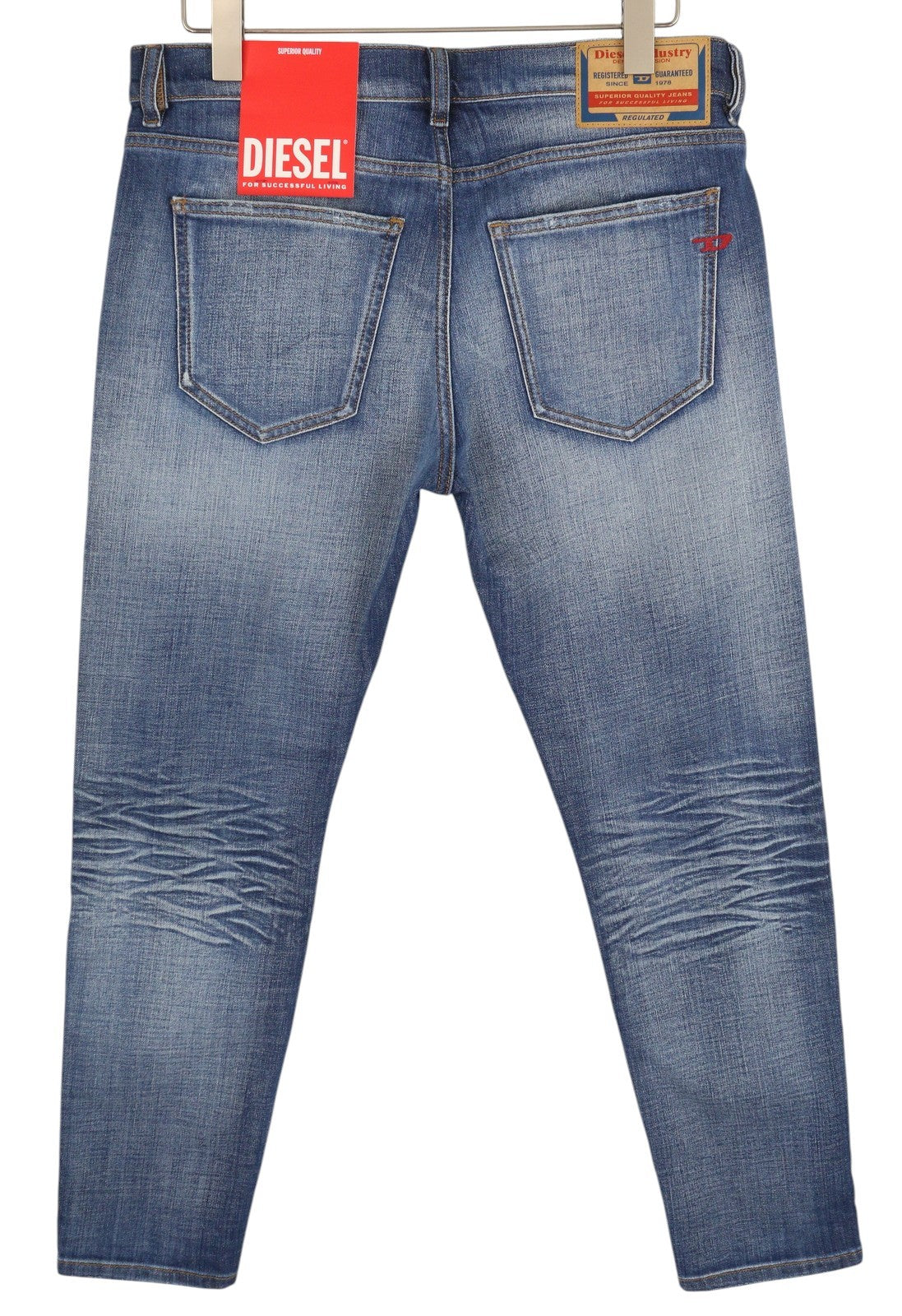 DIESEL 2019 D-Strukt 0DQAE vyriški džinsai W33/L30 Slim Zip Fly Fly Fade Effect RRP 175 € 