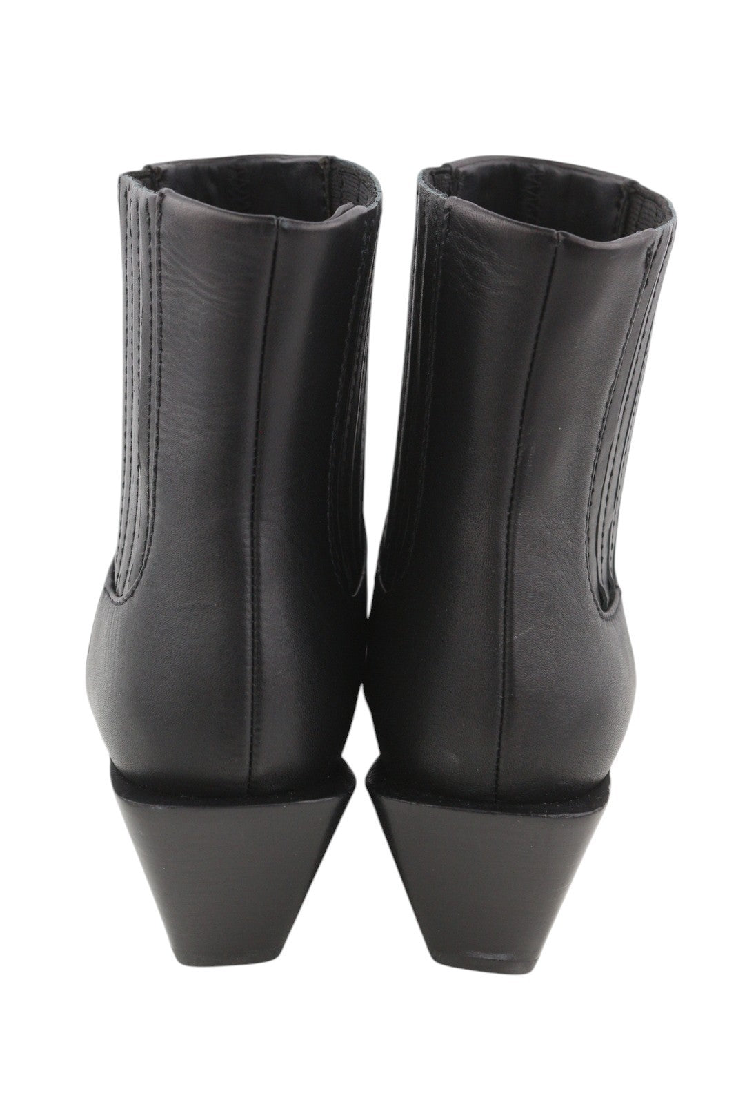 DIESEL D-Texanne CH moteriški aulinukai, juodi, odiniai, 39 dydžio, migdolų nosis, rekomenduojama kaina – 290 €, kubietiškas kulnas. 