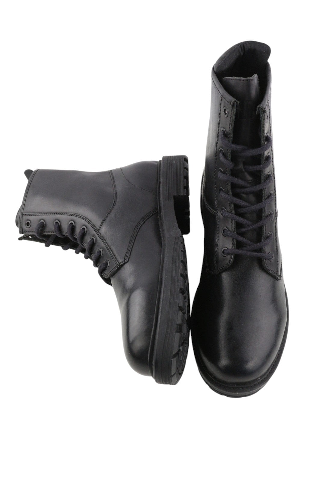 DIESEL D-Alabhama CB vyriški batai, juodi, odiniai, suvarstomi, kovinio tipo, EU44, RRP 295 € 